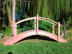   Add a whole new dimension to the look of your landscape with the new High Arch Series bridge. The High Arch will enhance the beauty of anything around it. When you need the clearance of about 18 inches from under the center beams. 